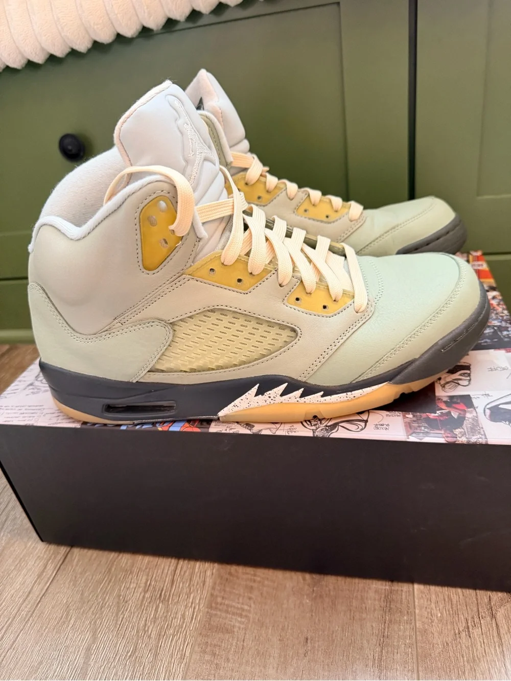 Air Jordan 5 Retro - Jade Horizon/Desert Sand